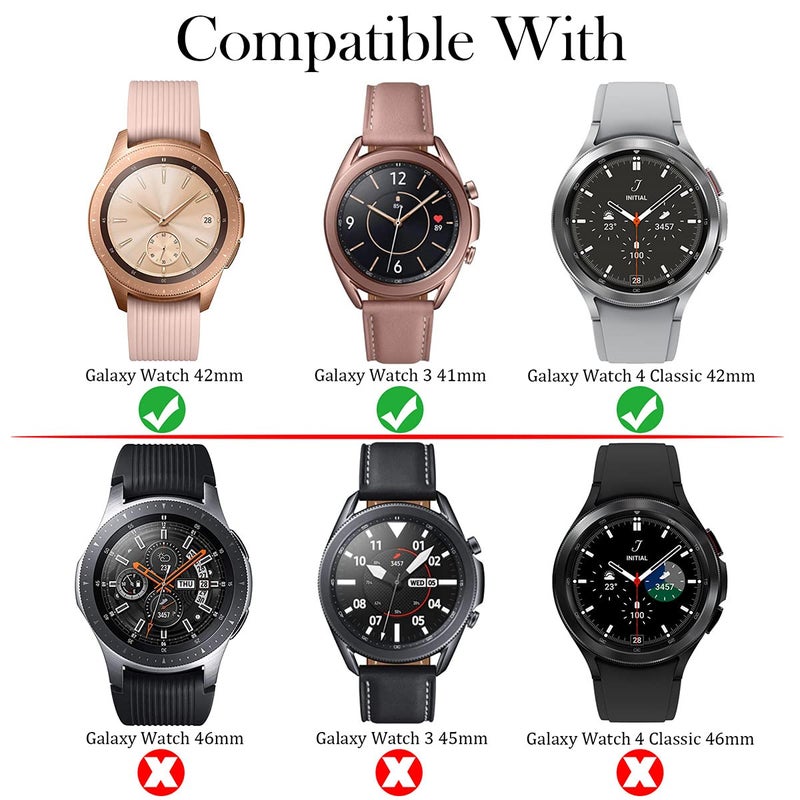 Diruite 4-Pack for Samsung Galaxy Watch 4 Classic 42mm / Galaxy Watch 42mm and Galaxy Watch 3 41mm Screen Protector Tempered Glass [2.5D 9H Hardness][Anti-Scratch] - Image 2